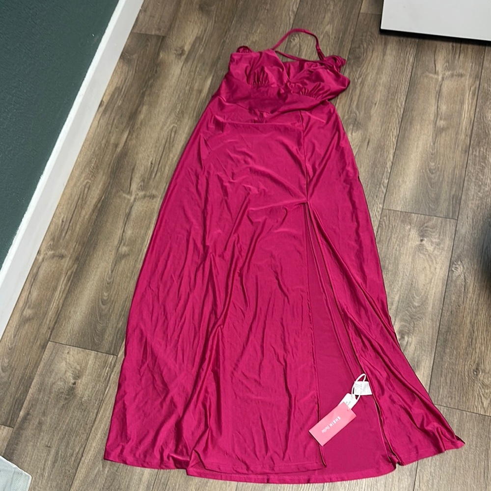 Elegant Pink Evening Gown